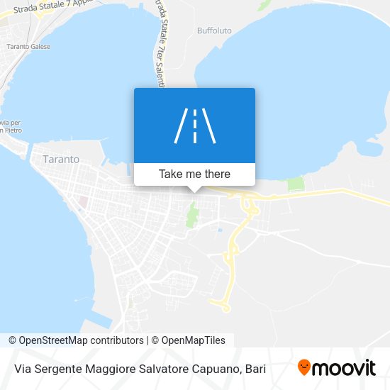Via Sergente Maggiore Salvatore Capuano map