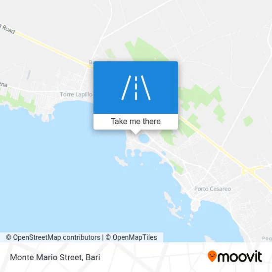 Monte Mario Street map