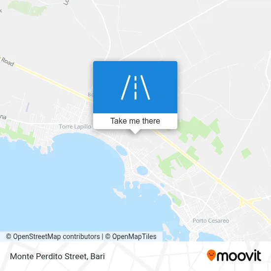 Monte Perdito Street map