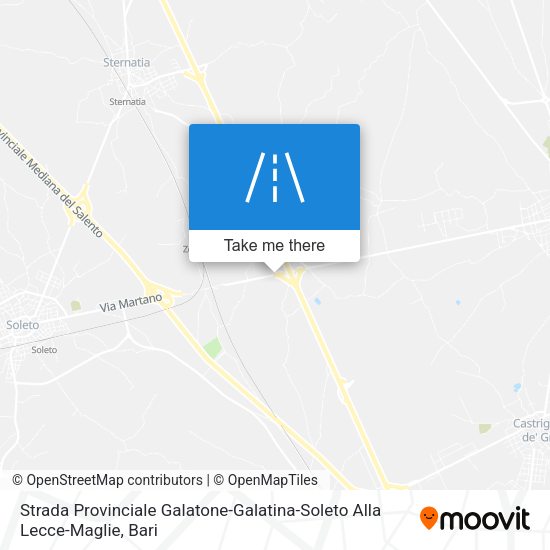 Strada Provinciale Galatone-Galatina-Soleto Alla Lecce-Maglie map