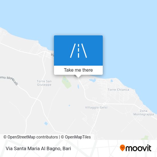 Via Santa Maria Al Bagno map