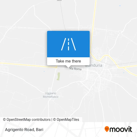 Agrigento Road map