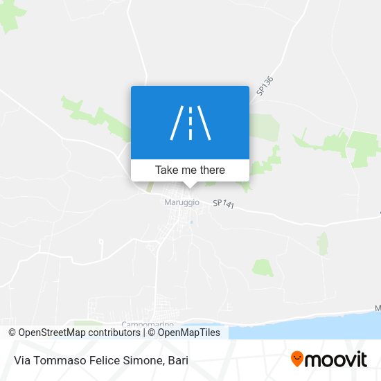 Via Tommaso Felice Simone map