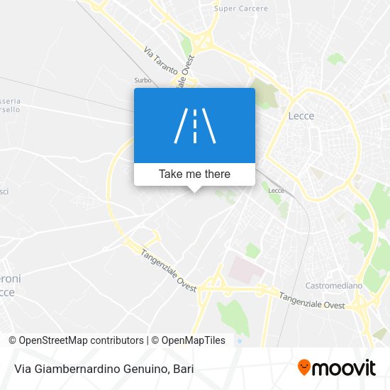 Via Giambernardino Genuino map