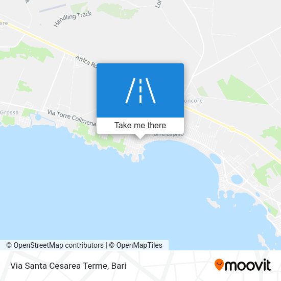 Via Santa Cesarea Terme map
