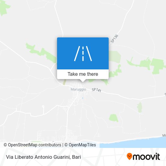 Via Liberato Antonio Guarini map