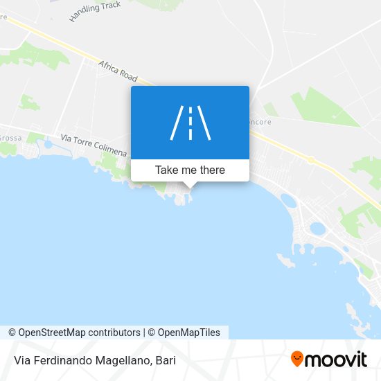 Via Ferdinando Magellano map