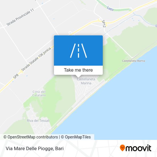 Via Mare Delle Piogge map