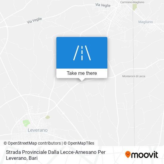 Strada Provinciale Dalla Lecce-Arnesano Per Leverano map