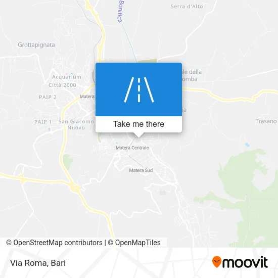 Via Roma map