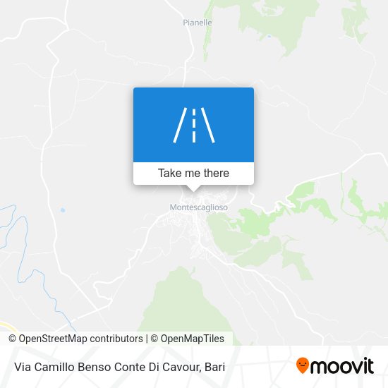 Via Camillo Benso Conte Di Cavour map