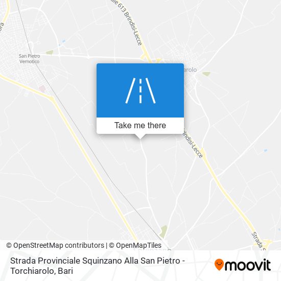 Strada Provinciale Squinzano Alla San Pietro - Torchiarolo map