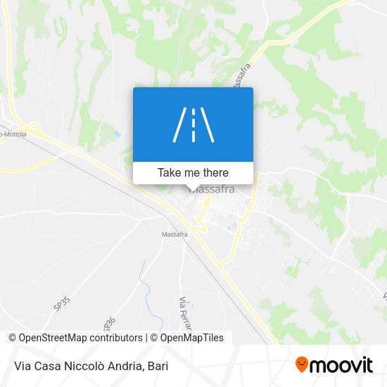 Via Casa Niccolò Andria map