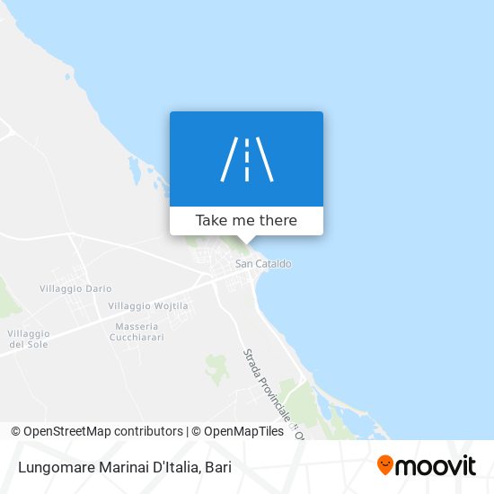 Lungomare Marinai D'Italia map