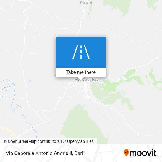 Via Caporale Antonio Andriulli map