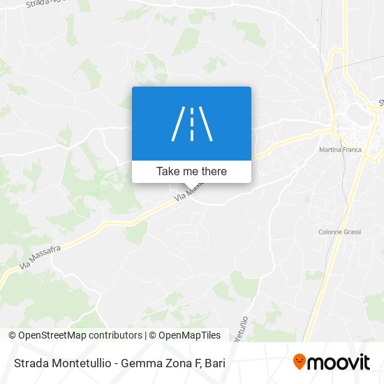 Strada Montetullio - Gemma Zona F map