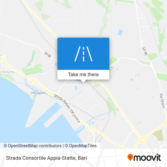 Strada Consortile Appia-Statte map