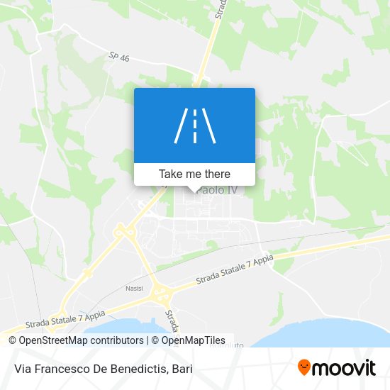 Via Francesco De Benedictis map
