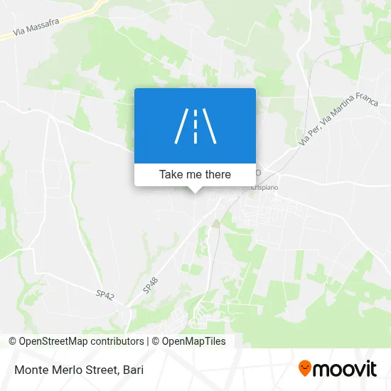 Monte Merlo Street map