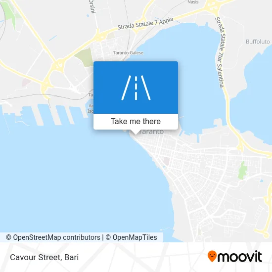 Cavour Street map