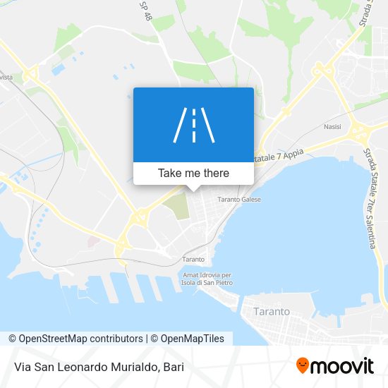 Via San Leonardo Murialdo map
