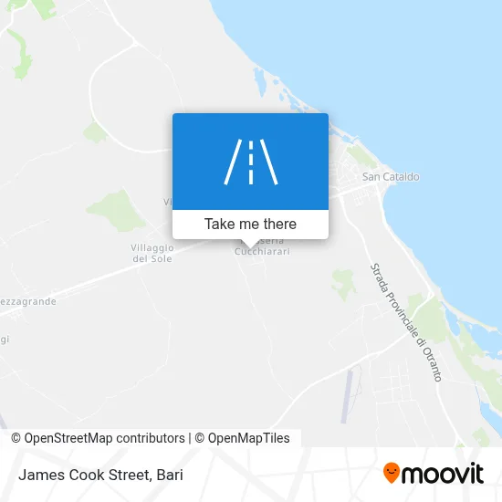 James Cook Street map