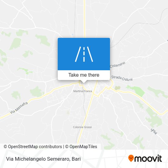 Via Michelangelo Semeraro map
