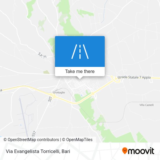 Via Evangelista Torricelli map