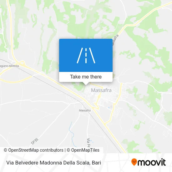 Via Belvedere Madonna Della Scala map