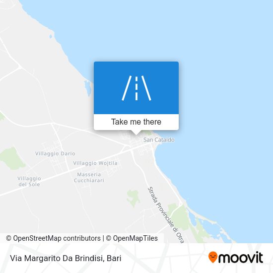Via Margarito Da Brindisi map