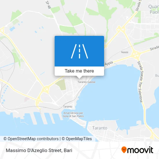 Massimo D'Azeglio Street map