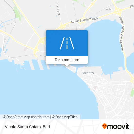 Santa Chiara Alley map