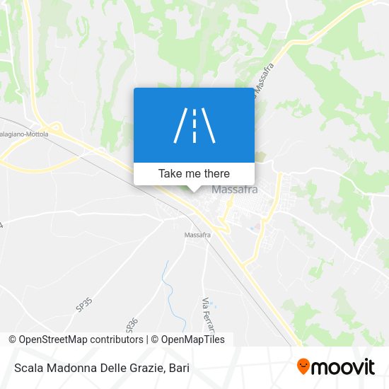 Scala Madonna Delle Grazie map