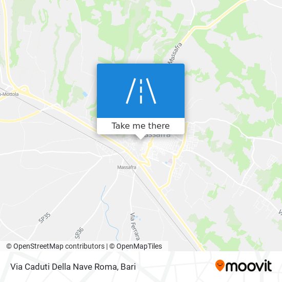 Via Caduti Della Nave Roma map