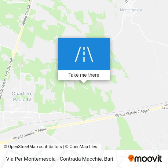 Via Per Montemesola - Contrada Macchie map