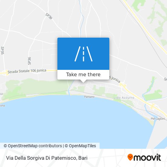 Via Della Sorgiva Di Patemisco map
