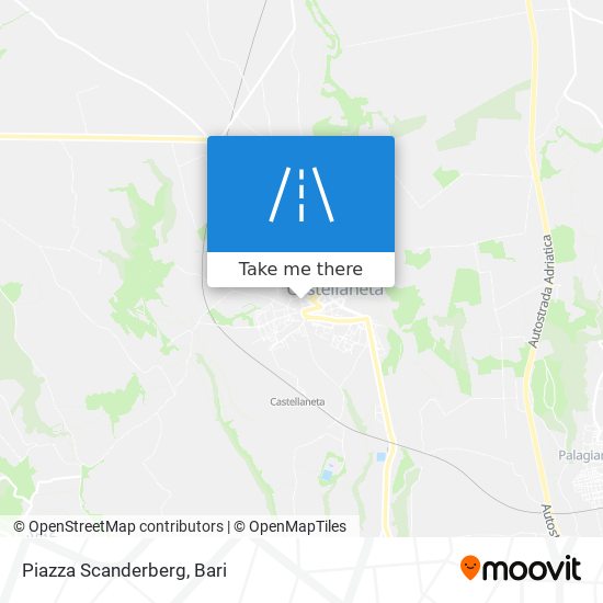 Piazza Scanderberg map