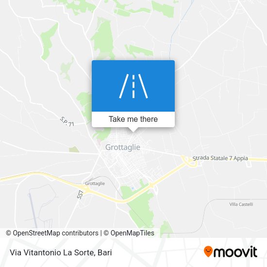 Via Vitantonio La Sorte map