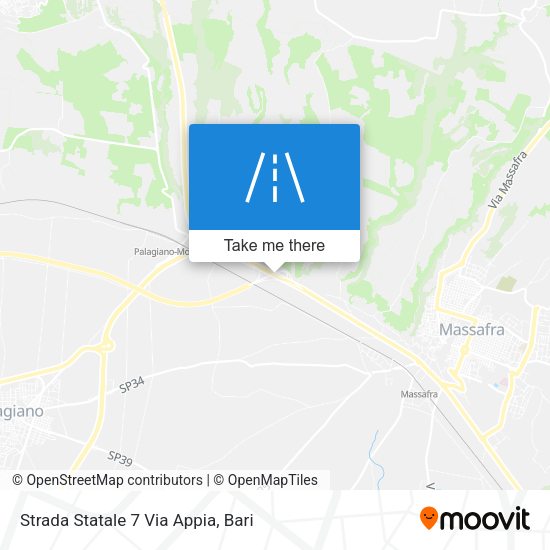 Strada Statale 7 Via Appia map