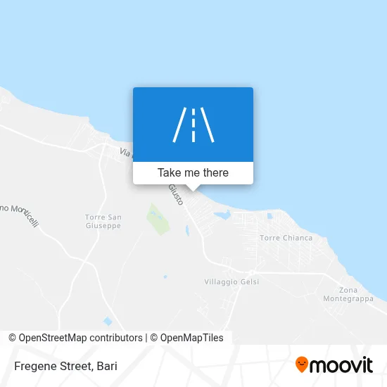 Fregene Street map