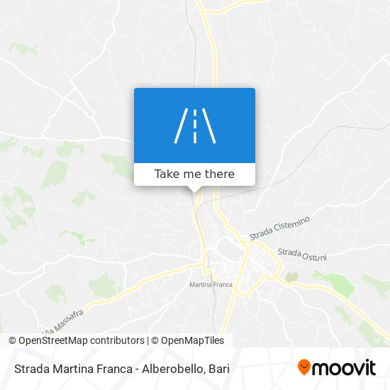 Strada Martina Franca - Alberobello map