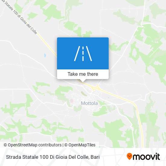 Strada Statale 100 Di Gioia Del Colle map