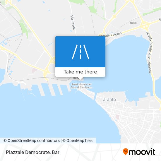 Piazzale Democrate map