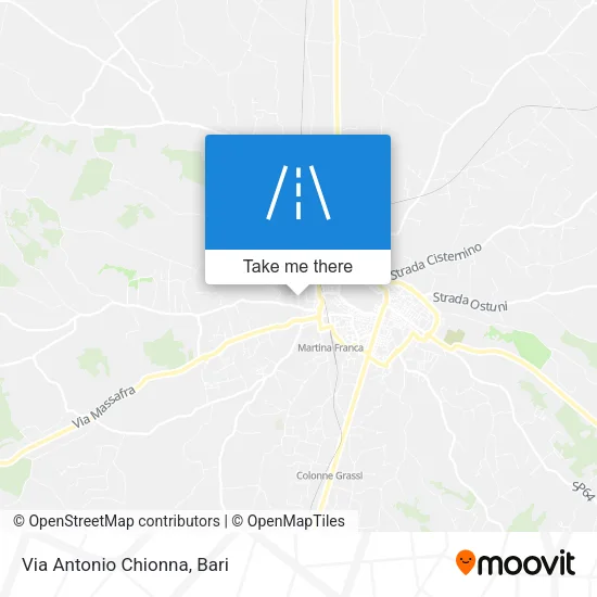 Via Antonio Chionna map