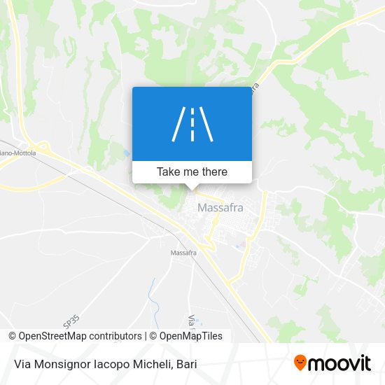 Via Monsignor Iacopo Micheli map