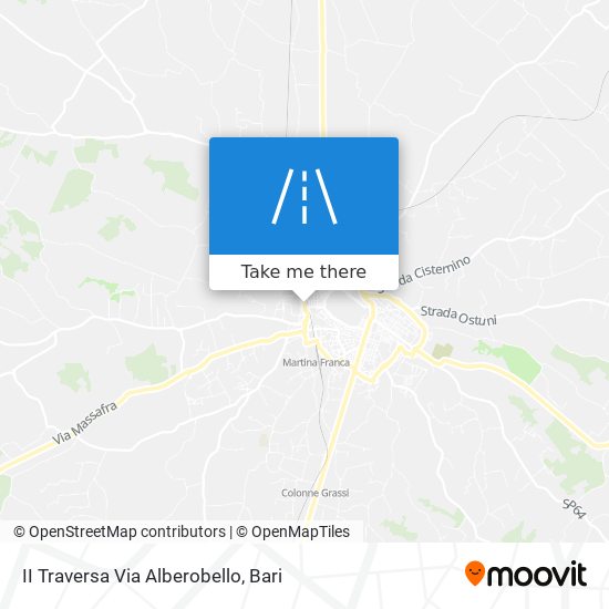 II Traversa Via Alberobello map
