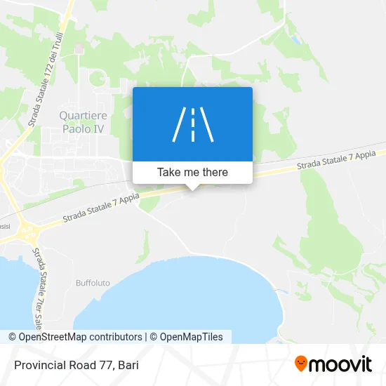 Provincial Road 77 map