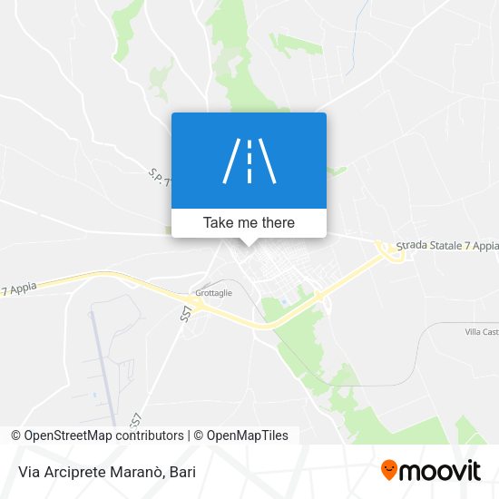 Via Arciprete Maranò map