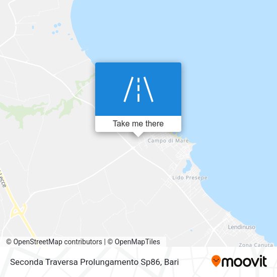 Seconda Traversa Prolungamento Sp86 map