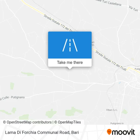Lama Di Forchia Communal Road map